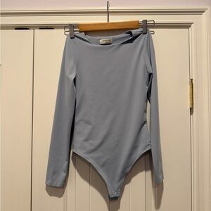 Blue Long Sleeve Bodysuit